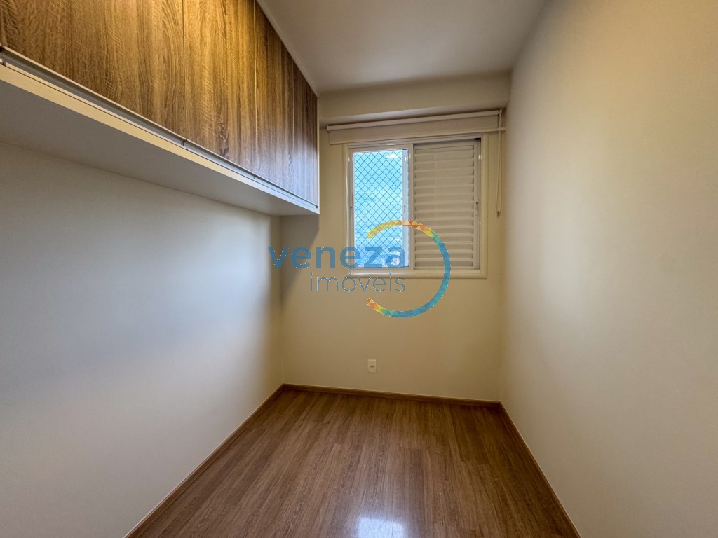 Apartamento para locação no bairro Gleba Palhano de Londrina com 78m<sup>2</sup> útil, 3 quartos, 2 vagas de garagem