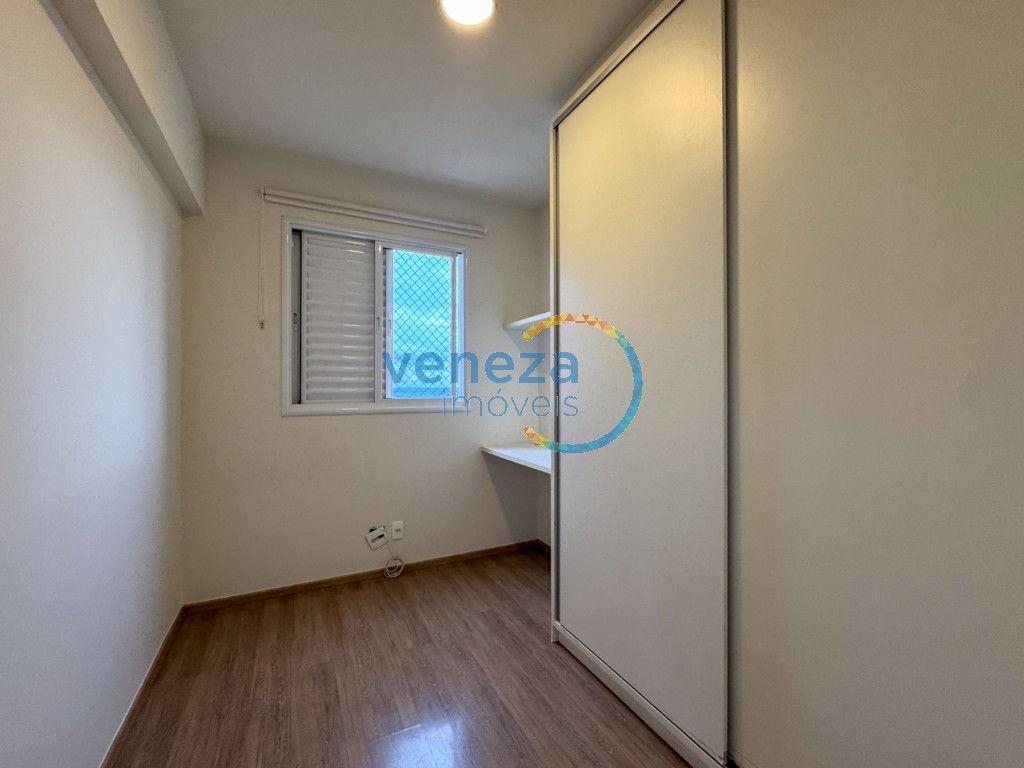 Apartamento para locação no bairro Gleba Palhano de Londrina com 78m<sup>2</sup> útil, 3 quartos, 2 vagas de garagem