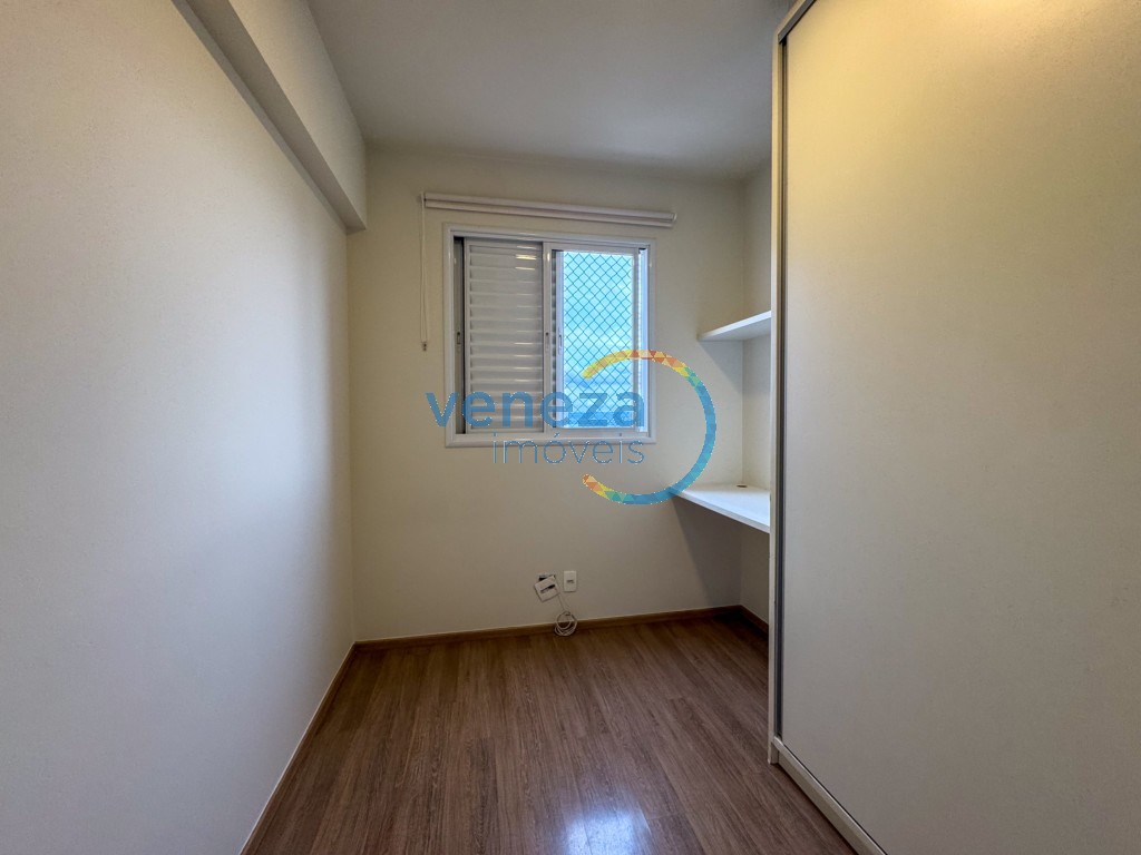 Apartamento para locação no bairro Gleba Palhano de Londrina com 78m<sup>2</sup> útil, 3 quartos, 2 vagas de garagem