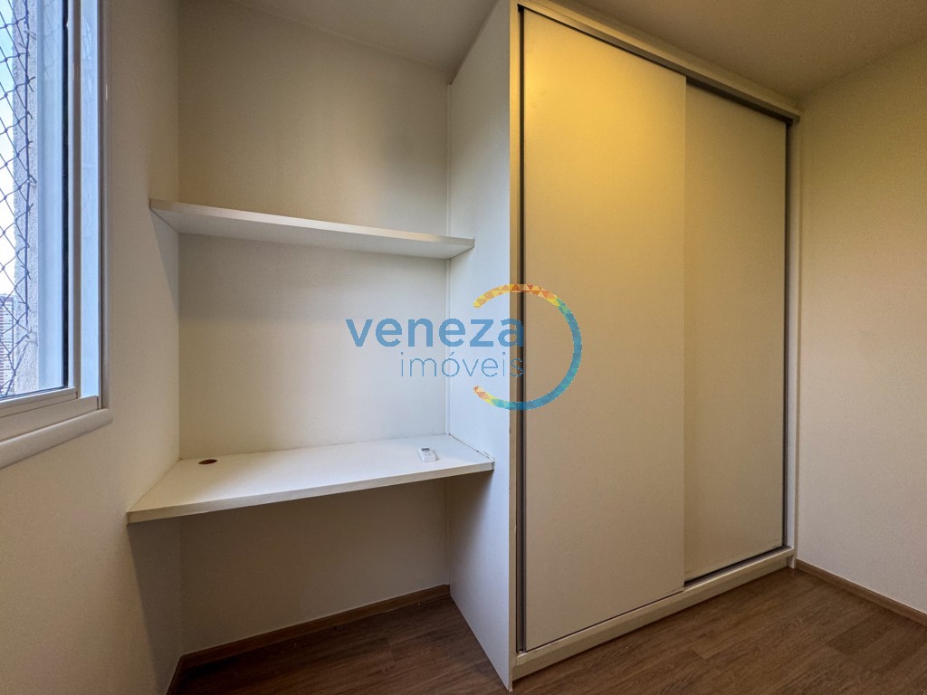 Apartamento para locação no bairro Gleba Palhano de Londrina com 78m<sup>2</sup> útil, 3 quartos, 2 vagas de garagem