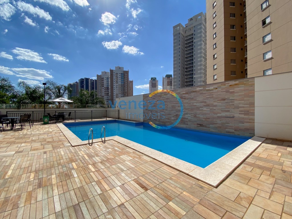 Apartamento para locação no bairro Gleba Palhano de Londrina com 78m<sup>2</sup> útil, 3 quartos, 2 vagas de garagem