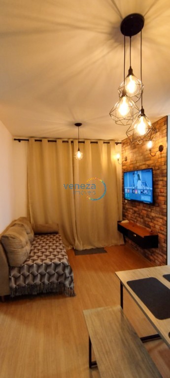 Apartamento para locação no bairro Gleba Palhano de Londrina com 47m<sup>2</sup> útil, 2 quartos, 1 vaga de garagem