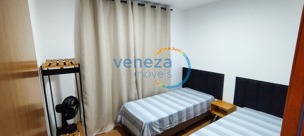 Apartamento para locação no bairro Gleba Palhano de Londrina com 47m<sup>2</sup> útil, 2 quartos, 1 vaga de garagem