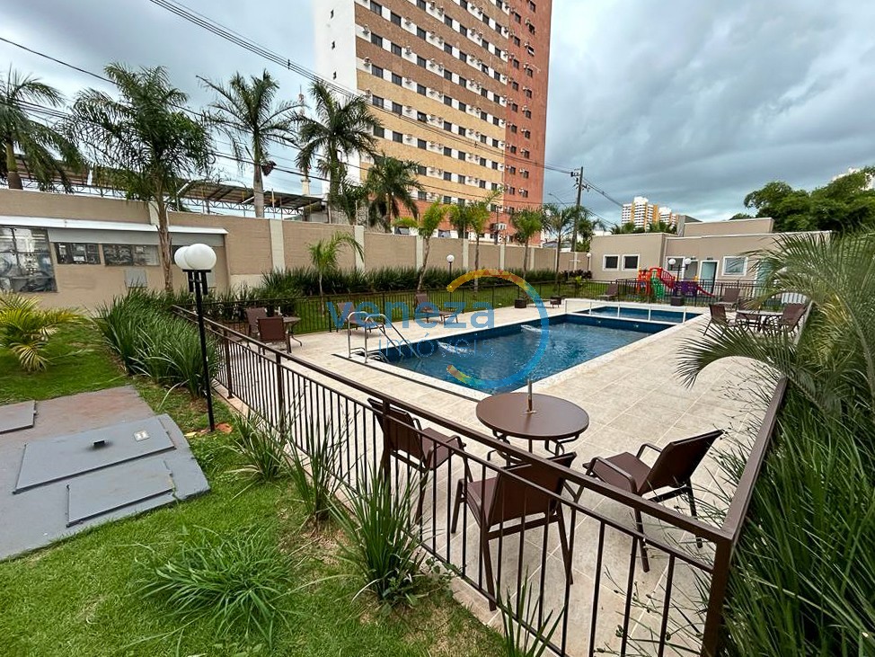 Apartamento para locação no bairro Gleba Palhano de Londrina com 47m<sup>2</sup> útil, 2 quartos, 1 vaga de garagem