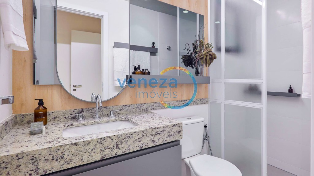 Apartamento à venda no bairro Terra Bonita de Londrina com 84m<sup>2</sup> útil, 3 quartos, 2 vagas de garagem