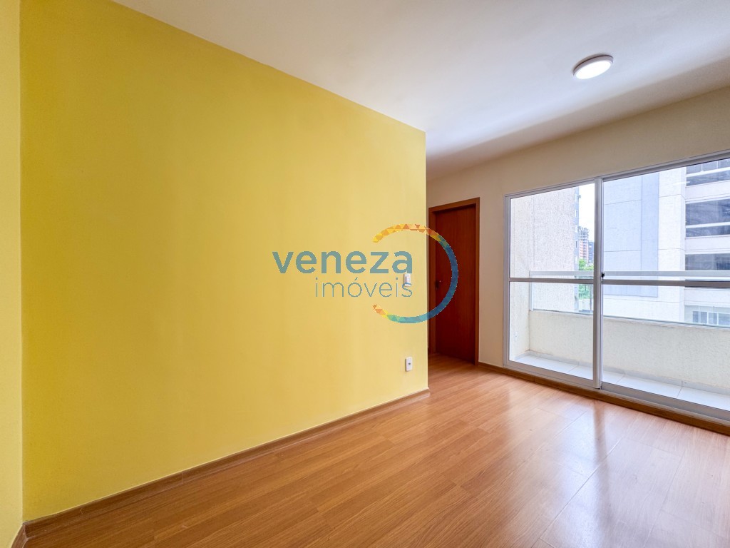 Apartamento para locação no bairro Gleba Palhano de Londrina com 46m<sup>2</sup> útil, 2 quartos, 1 vaga de garagem