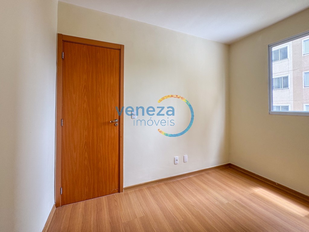 Apartamento para locação no bairro Gleba Palhano de Londrina com 46m<sup>2</sup> útil, 2 quartos, 1 vaga de garagem
