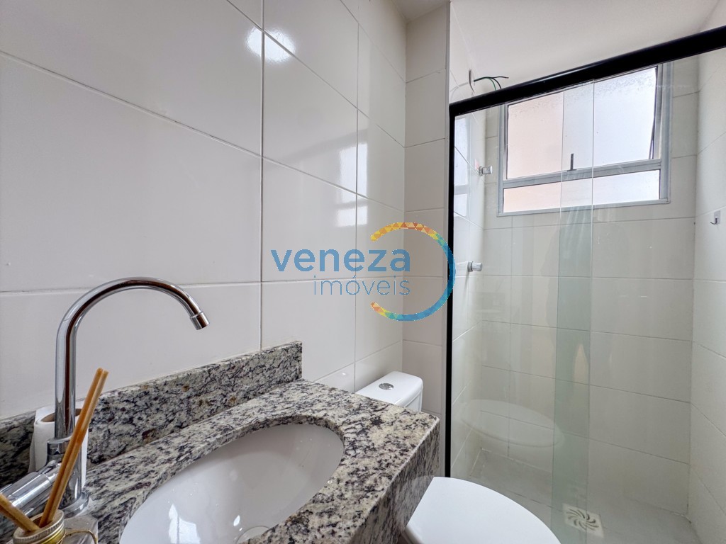 Apartamento para locação no bairro Gleba Palhano de Londrina com 46m<sup>2</sup> útil, 2 quartos, 1 vaga de garagem