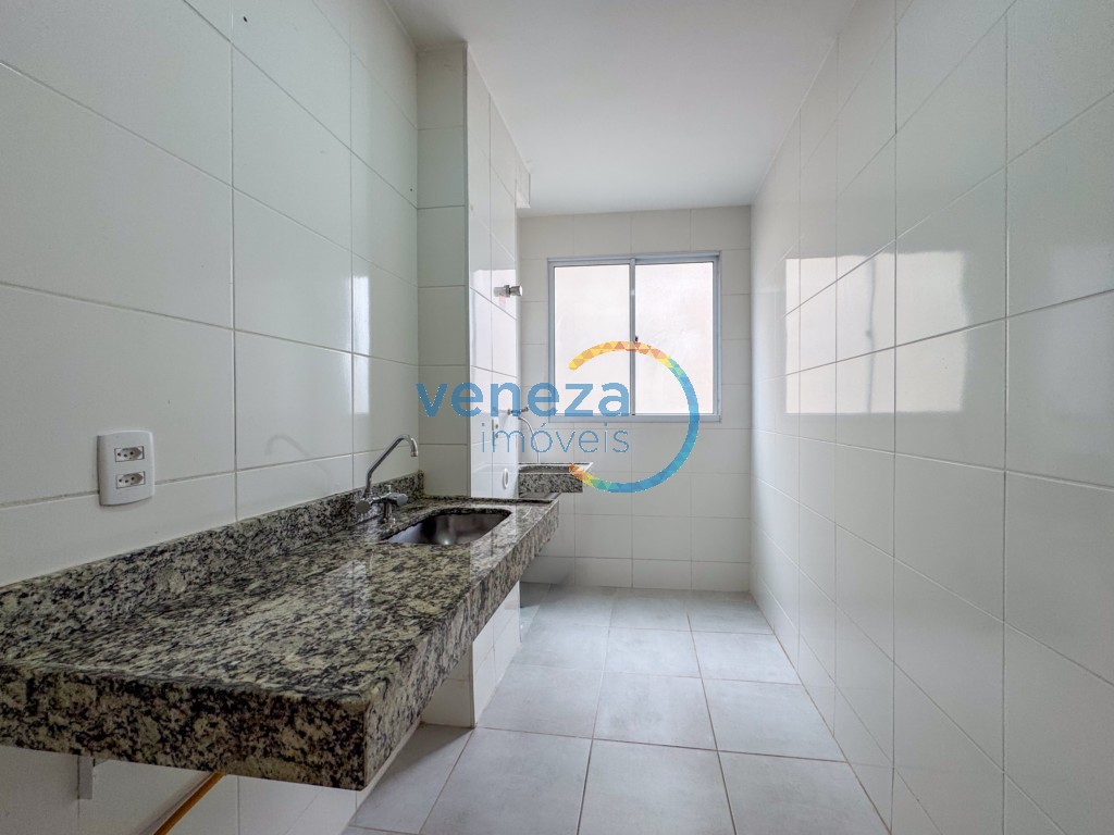 Apartamento para locação no bairro Gleba Palhano de Londrina com 46m<sup>2</sup> útil, 2 quartos, 1 vaga de garagem