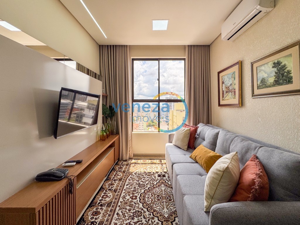 Apartamento para locação no bairro Centro de Londrina com 40m<sup>2</sup> útil, 1 quarto, 1 vaga de garagem - Foto 4