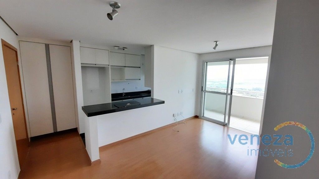 Apartamento para locação no bairro Gleba Palhano de Londrina com 75m<sup>2</sup> útil, 3 quartos, 1 vaga de garagem