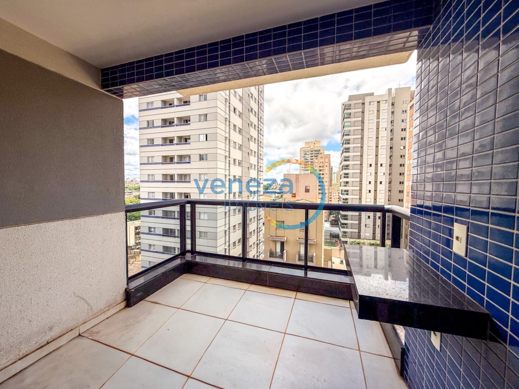 Apartamento para locação no bairro Centro de Londrina com 43m<sup>2</sup> útil, 1 quarto, 1 vaga de garagem