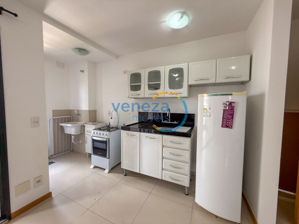 Apartamento para locação no bairro Centro de Londrina com 43m<sup>2</sup> útil, 1 quarto, 1 vaga de garagem