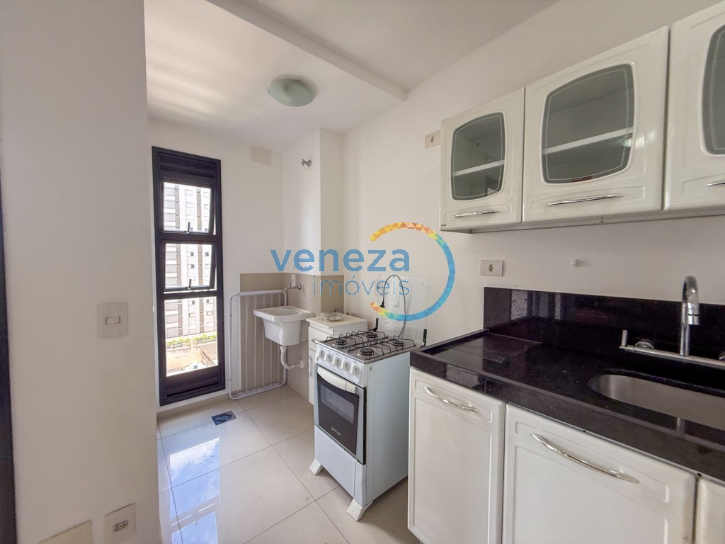Apartamento para locação no bairro Centro de Londrina com 43m<sup>2</sup> útil, 1 quarto, 1 vaga de garagem
