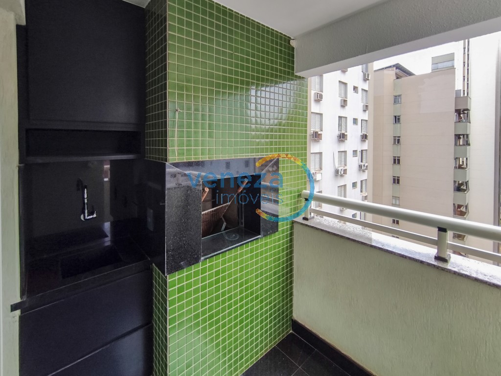 Apartamento para locação no bairro Centro de Londrina com 76.42m<sup>2</sup> útil, 3 quartos, 1 vaga de garagem