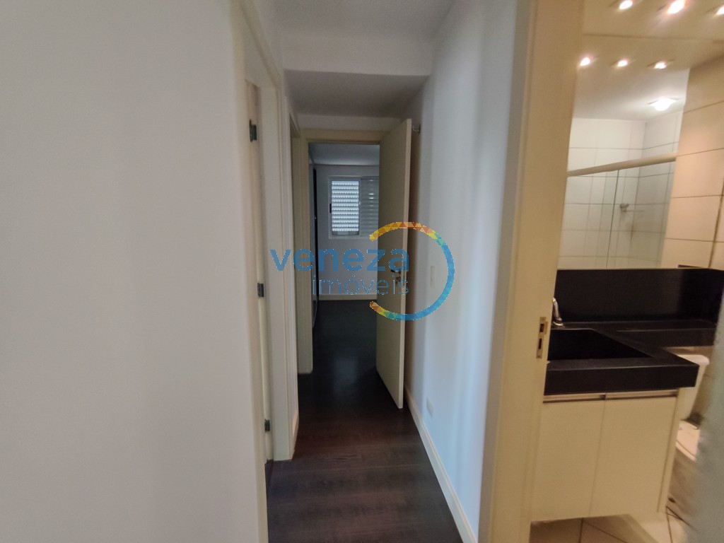 Apartamento para locação no bairro Centro de Londrina com 76.42m<sup>2</sup> útil, 3 quartos, 1 vaga de garagem
