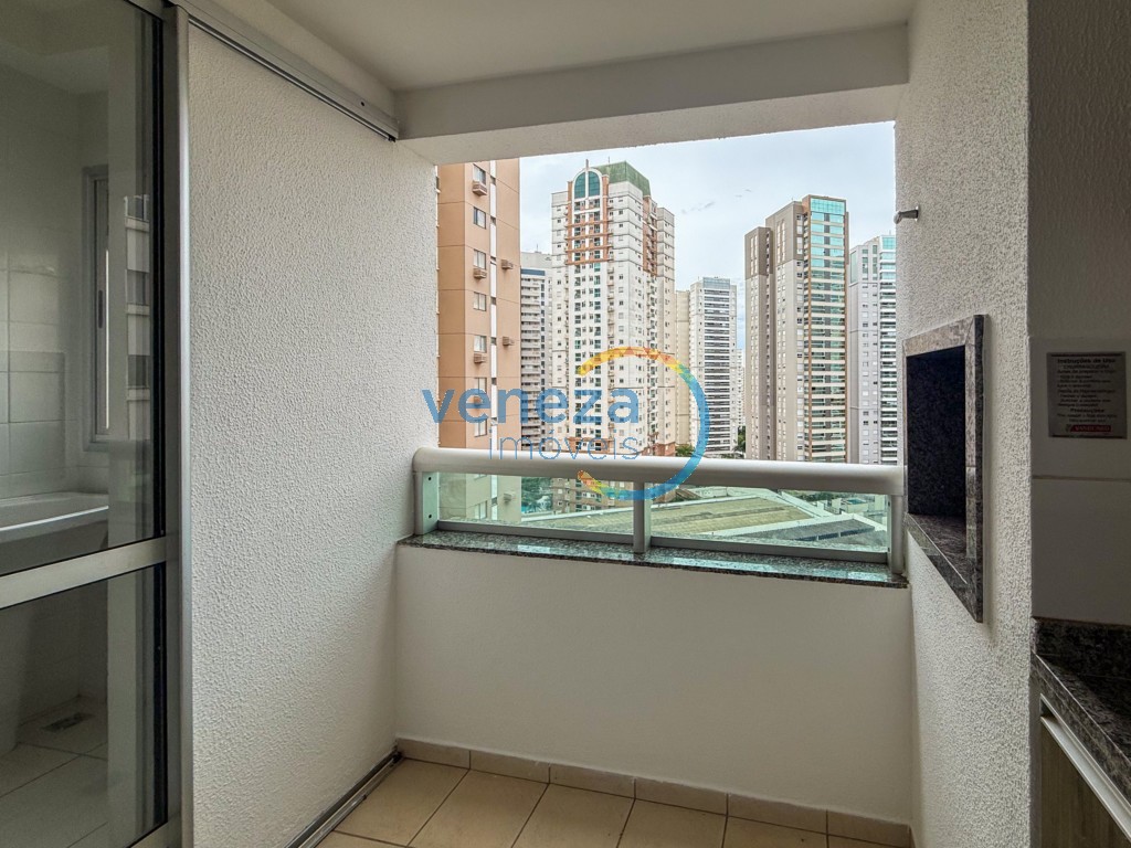 Apartamento para locação no bairro Gleba Palhano de Londrina com 69m<sup>2</sup> útil, 3 quartos, 1 vaga de garagem