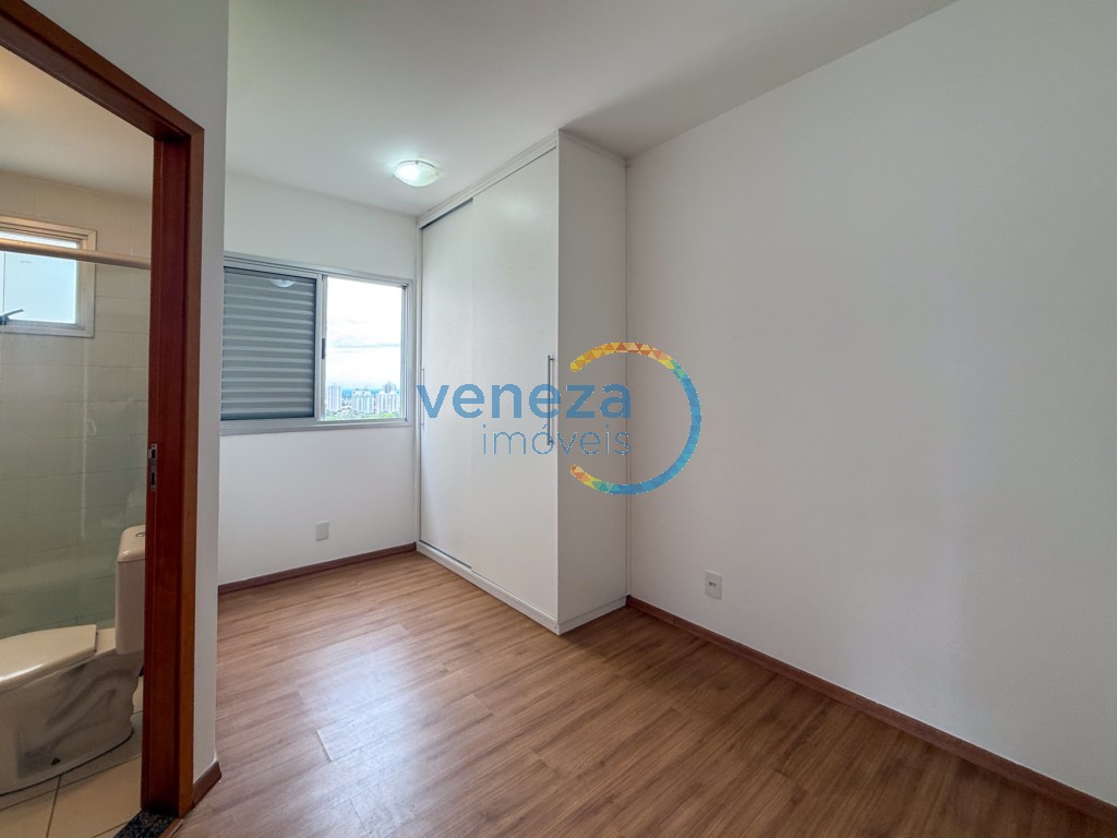 Apartamento para locação no bairro Gleba Palhano de Londrina com 69m<sup>2</sup> útil, 3 quartos, 1 vaga de garagem