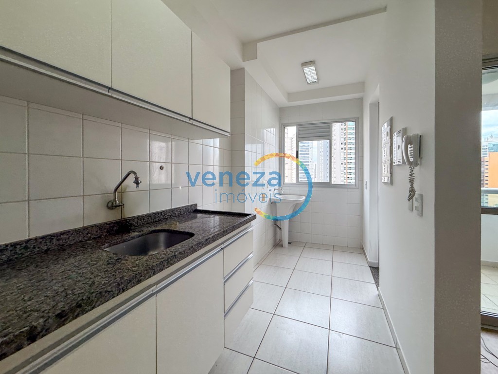 Apartamento para locação no bairro Gleba Palhano de Londrina com 69m<sup>2</sup> útil, 3 quartos, 1 vaga de garagem