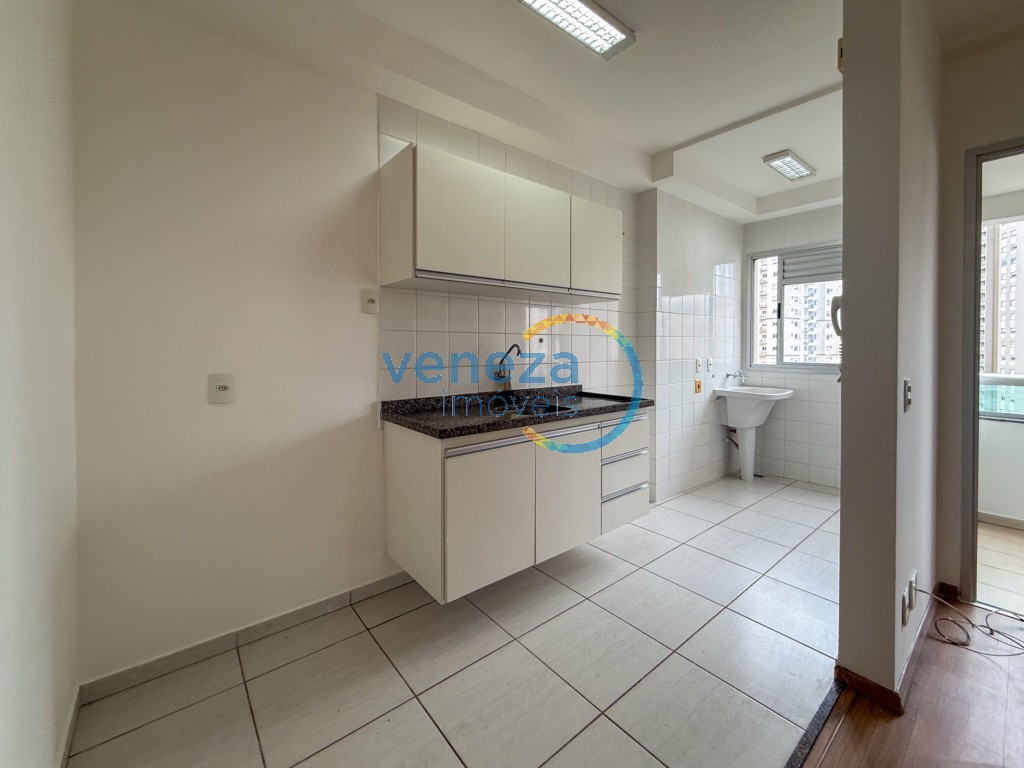 Apartamento para locação no bairro Gleba Palhano de Londrina com 69m<sup>2</sup> útil, 3 quartos, 1 vaga de garagem