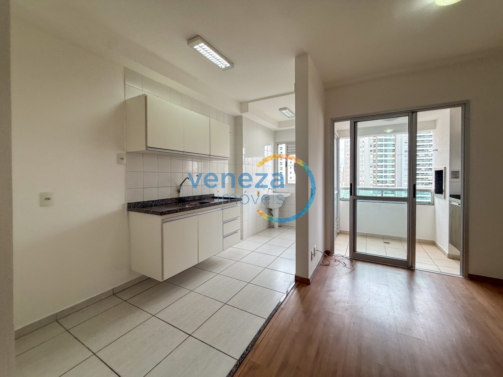 Apartamento para locação no bairro Gleba Palhano de Londrina com 69m<sup>2</sup> útil, 3 quartos, 1 vaga de garagem
