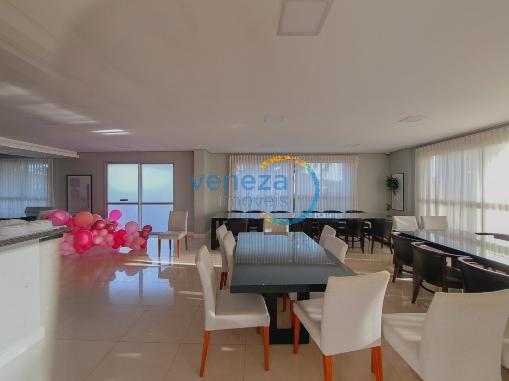 Apartamento para locação no bairro Gleba Palhano de Londrina com 69m<sup>2</sup> útil, 3 quartos, 1 vaga de garagem