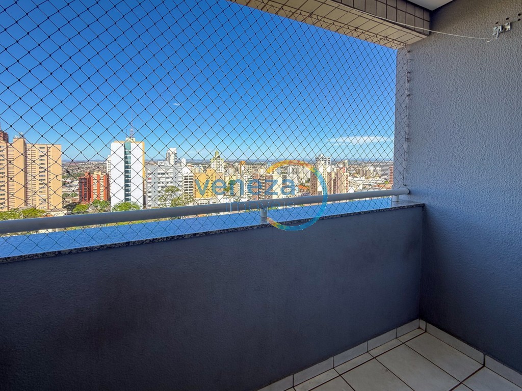 Apartamento para locação no bairro Centro de Londrina com 60.23m<sup>2</sup> útil, 2 quartos, 1 vaga de garagem