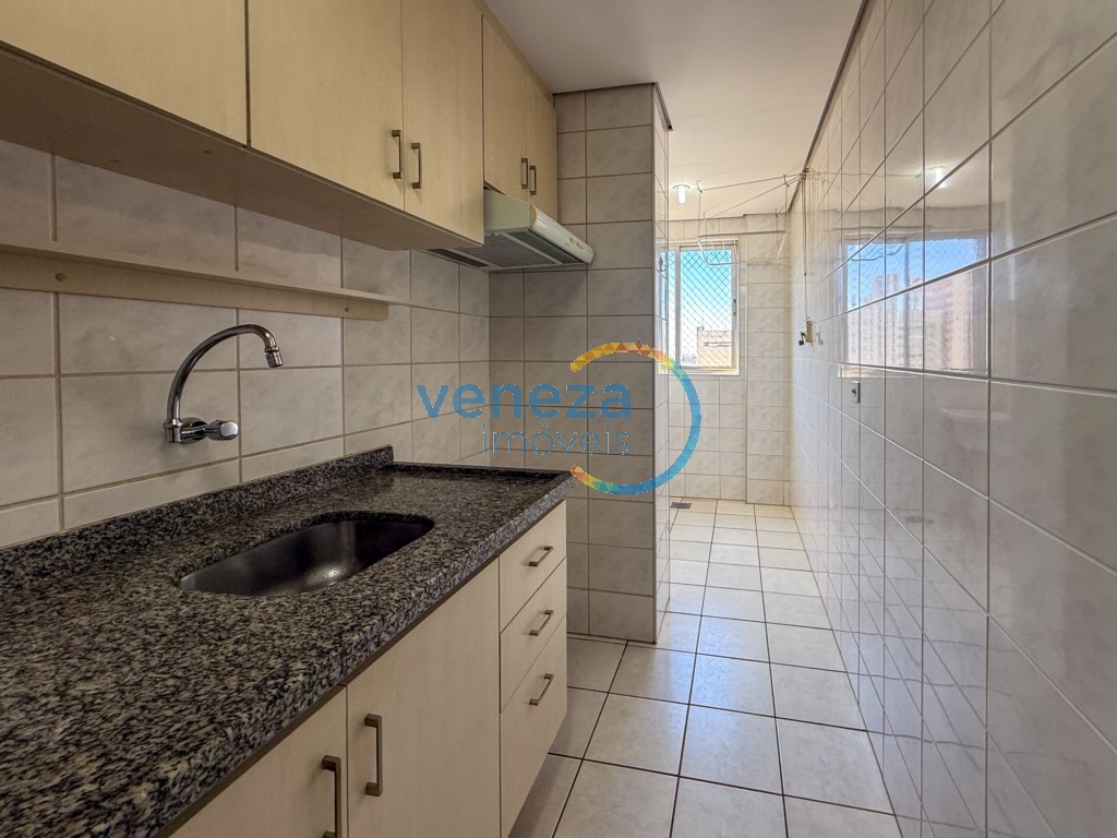 Apartamento para locação no bairro Centro de Londrina com 60.23m<sup>2</sup> útil, 2 quartos, 1 vaga de garagem
