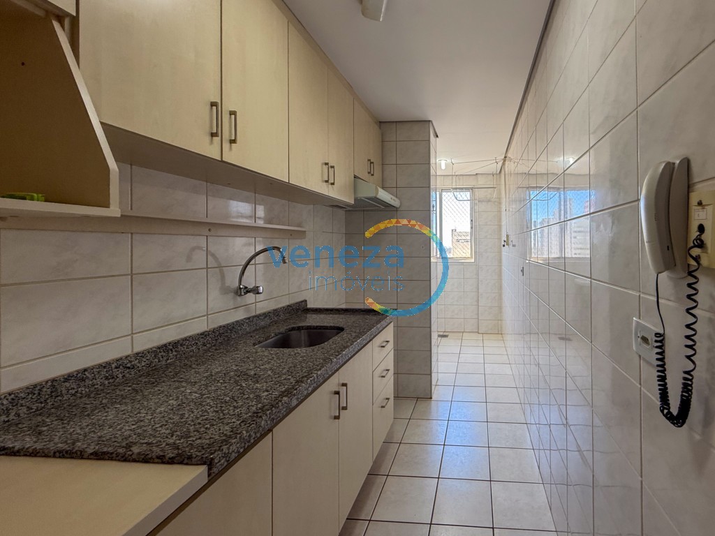Apartamento para locação no bairro Centro de Londrina com 60.23m<sup>2</sup> útil, 2 quartos, 1 vaga de garagem