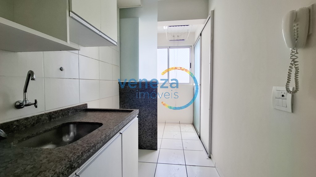 Apartamento para locação no bairro Jose Lazaro Gouvea de Londrina com 69.89m<sup>2</sup> útil, 2 quartos, 1 vaga de garagem