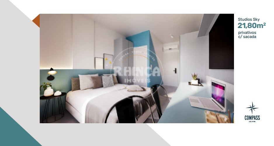 Studio para venda no Centro em Curitiba com 22m² por R$ 335.894,66