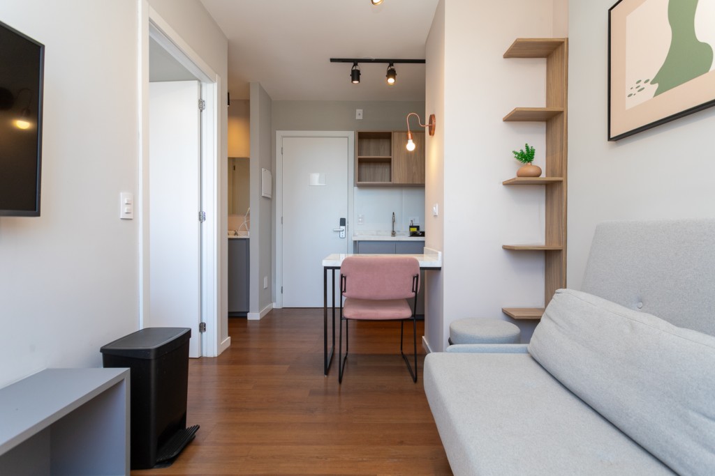Apartamento para locacao no Centro em Curitiba com 39,69m² por R$ 2.530,00