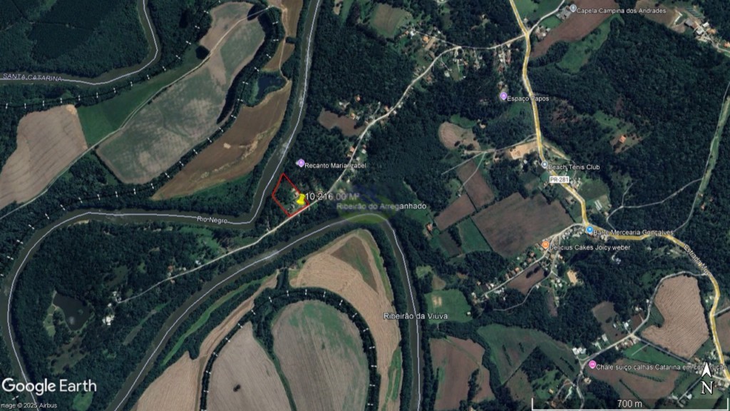 Chácara para venda no Campina dos Andrades em Rio Negro com 10.216m² por R$ 900.000,00