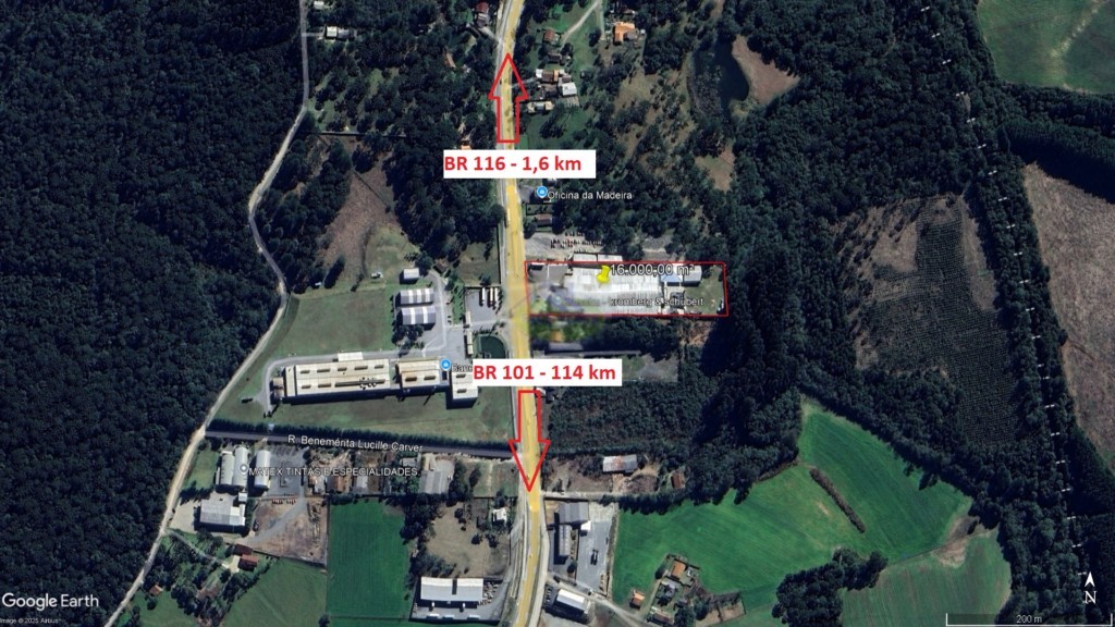 Barracão_galpão para locacao no Campo da Lanca em Mafra com 16.000m² por R$ 60.000,00