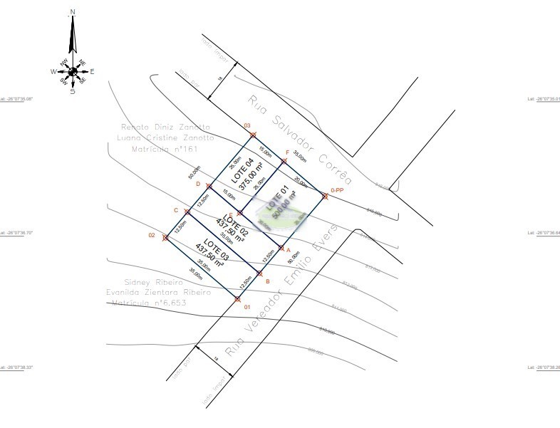 Terreno para venda no Jardim America em Mafra com 500m² por R$ 0,00