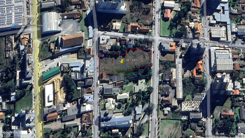 Terreno para venda no Centro I Baixada em Mafra com 3.981,48m² por R$ 4.000.000,00