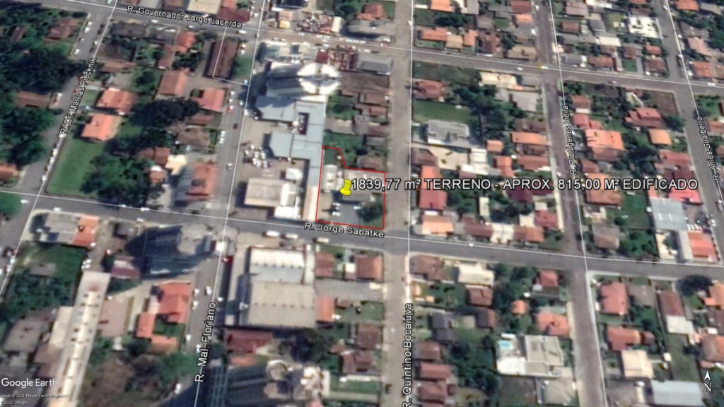 Terreno para venda no Centro em Mafra com 1.839,77m² por R$ 2.100.000,00