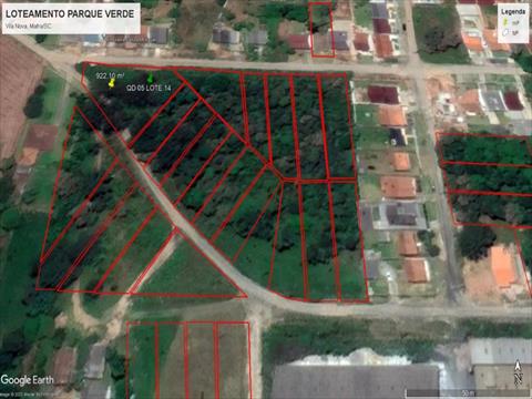 Terreno para venda no Vila Nova em Mafra com 922,1m² por R$ 145.000,00