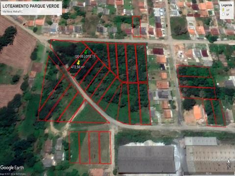 Terreno para venda no Vila Nova em Mafra com 472,5m² por R$ 91.200,00