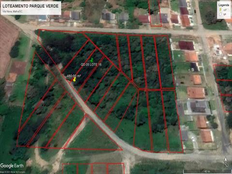 Terreno para venda no Vila Nova em Mafra com 480m² por R$ 91.200,00
