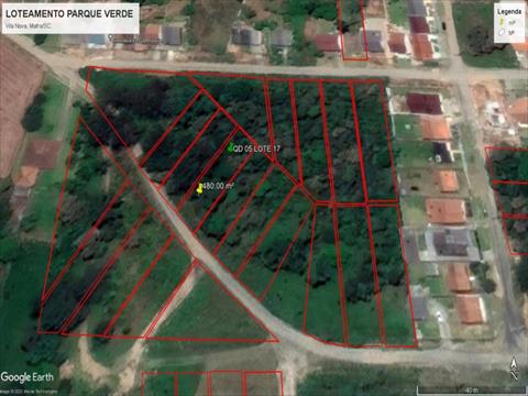Terreno para venda no Vila Nova em Mafra com 480m² por R$ 91.200,00