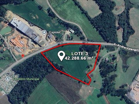 Terreno para venda no Interior em Campo do Tenente com 42.288,66m² por R$ 950.000,00