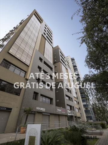 Cjto Comercial_sala para locacao no Agua Verde em Curitiba com 42,34m² por R$ 1.607,00