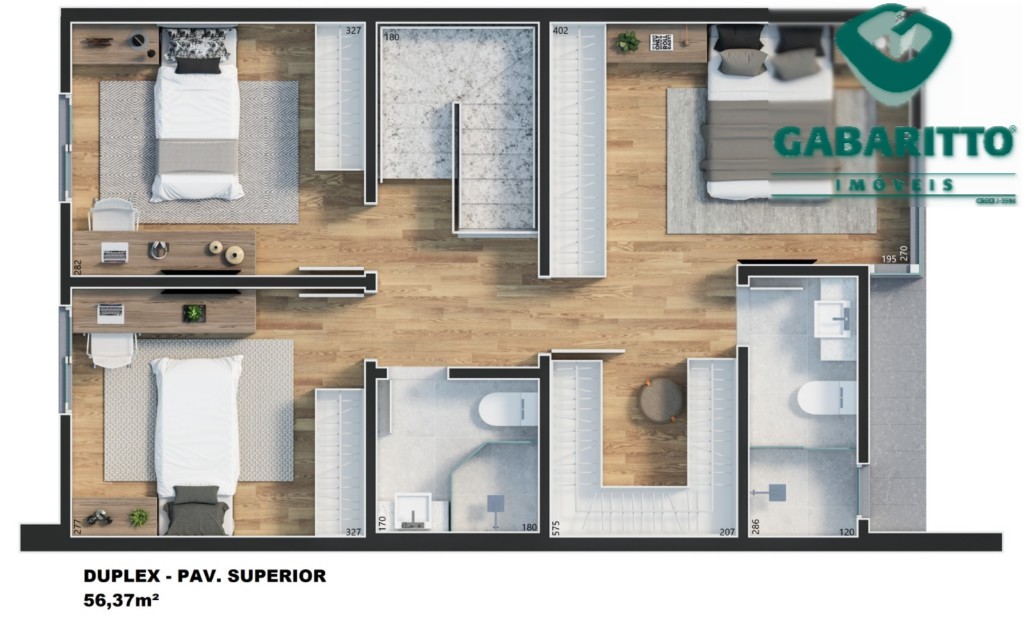 Sobrado para venda no Pilarzinho em Curitiba com 112,25m² por R$ 869.000,00