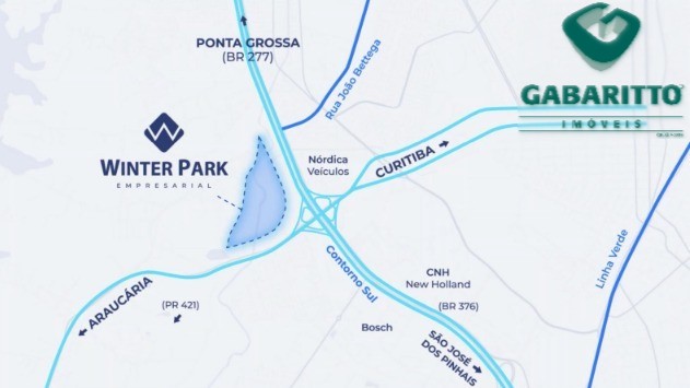 Terreno para venda no Cidade Industrial em Curitiba com 1.800m² por R$ 2.118.041,00