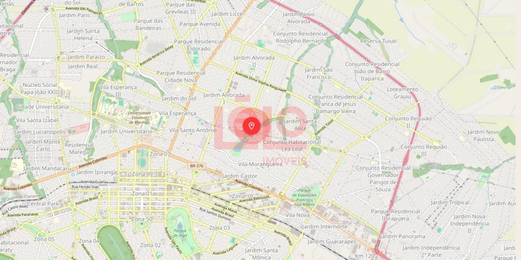 Terreno para venda no Jardim Alvorada em Maringa com 450m² por R$ 290.000,00