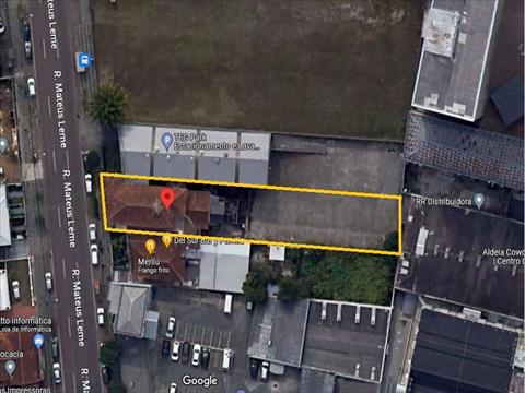 Terreno para venda no Centro Civico em Curitiba com 840m² por R$ 2.500.000,00